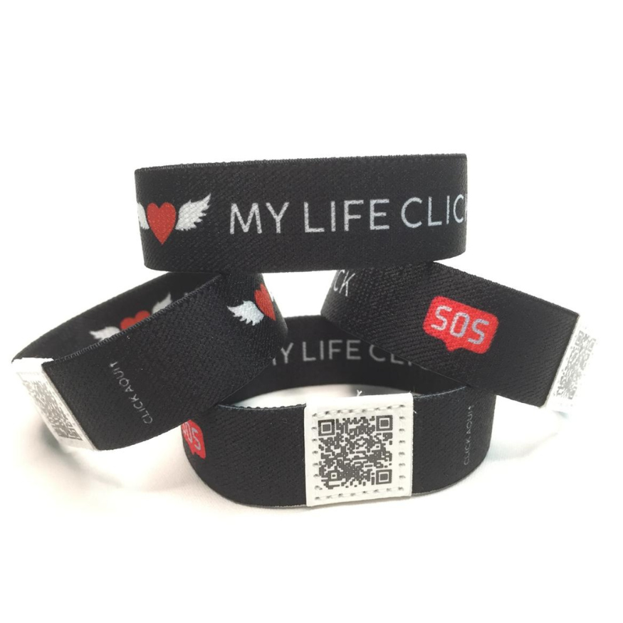Pulseira com QR Code de Salvamento